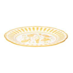 Assiette à dessert porcelaine 21cm jaune Napoli Table Passion