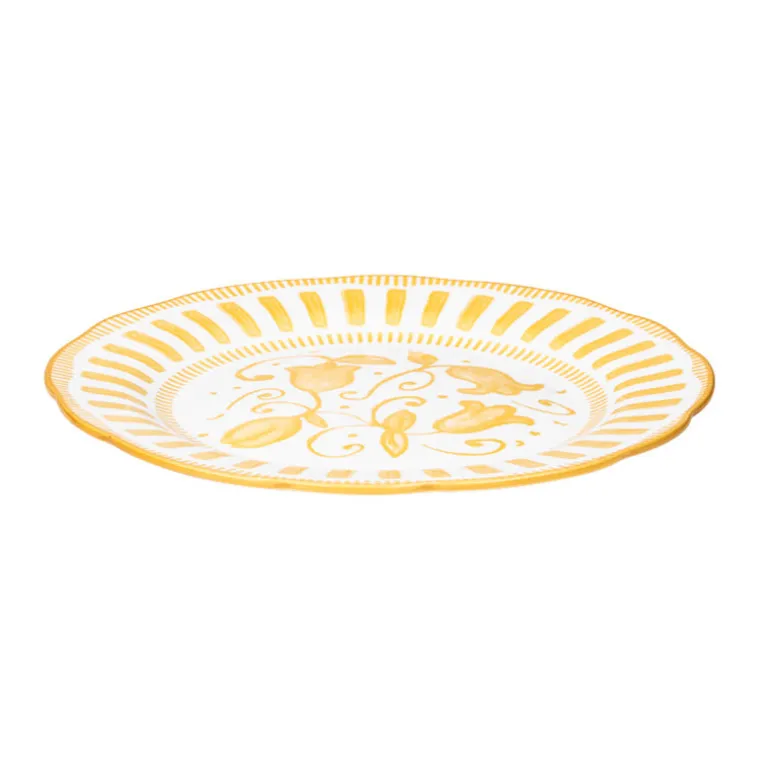 Assiette à dessert porcelaine 21cm jaune Napoli Table Passion