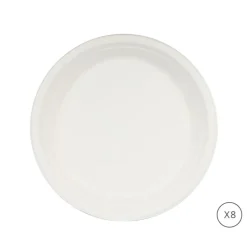 Assiette biodégradable 26cm x8