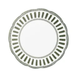Assiette calotte porcelaine 22cm verte Napoli Table Passion