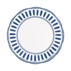 Assiette calotte porcelaine 22cm bleue Napoli Table Passion