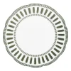 Assiette plate porcelaine 27cm verte Napoli Table Passion