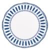 Assiette plate porcelaine 27cm bleue Napoli Table Passion