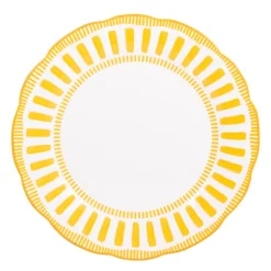 Assiette plate porcelaine 27cm jaune Napoli Table Passion