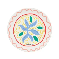 6 assiettes plates Comporta en grès 27,4cm Summer Bliss Costa Nova
