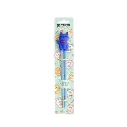 Baguette et aide-baguette chat bleu