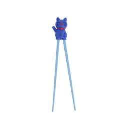 Baguette et aide-baguette chat bleu