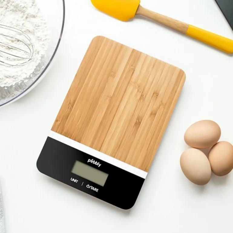 Balance de cuisine bambou noire