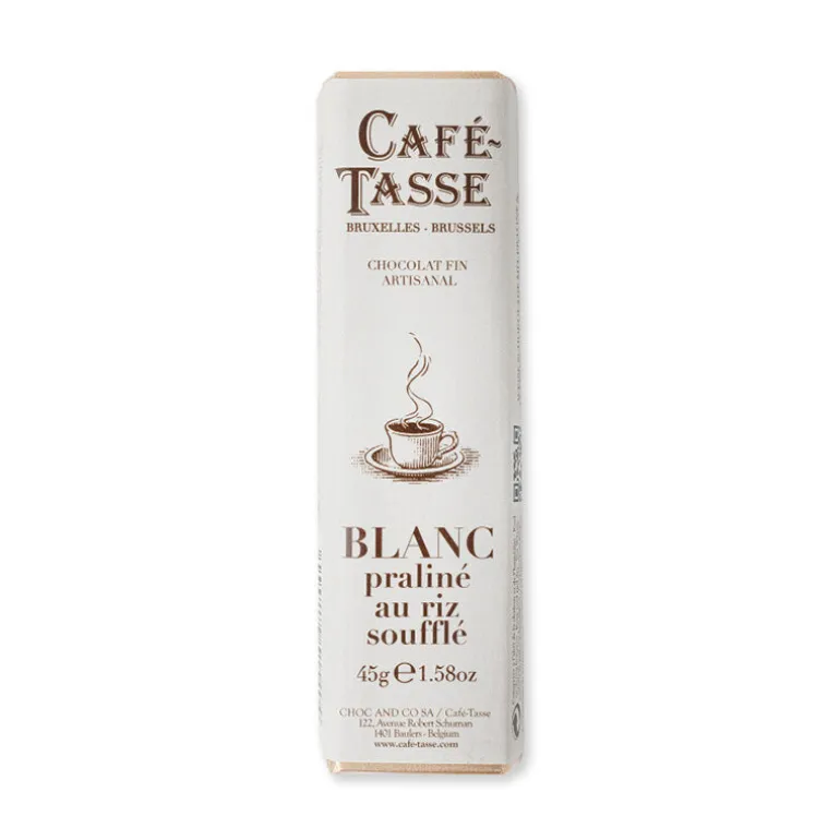 Barre blanc praliné riz soufflé 45g