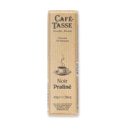 Barre de chocolat Noir praliné 45g