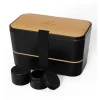 Bento encastrable noir et bambou 1,5L Umami