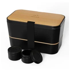 Bento encastrable noir et bambou 1,5L Umami