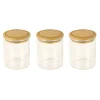 3 bocaux à épices Verre et Bambou