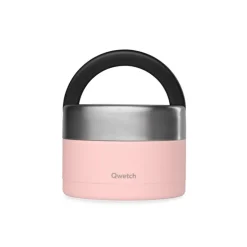Boite repas isotherme rose 850 mL Qwetch