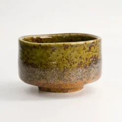 Bol à matcha vert et marron