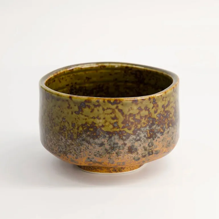 Bol à matcha vert et marron