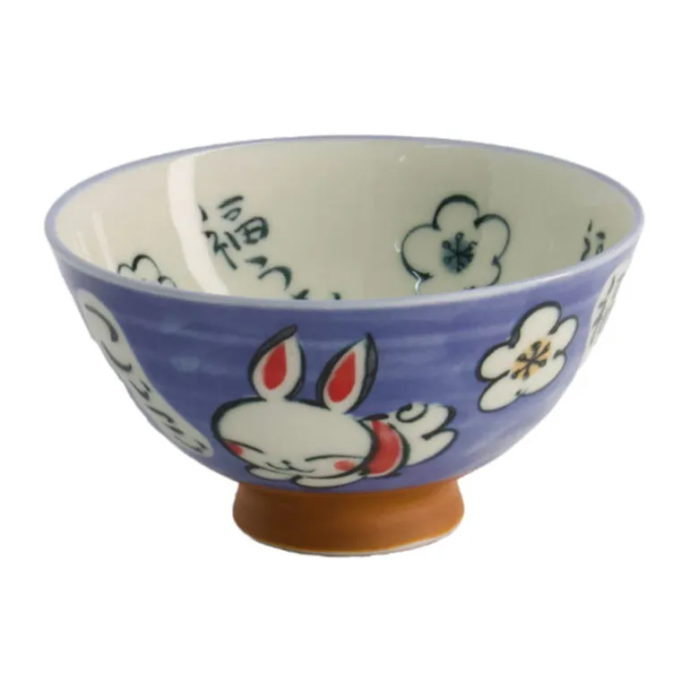 Bol à riz Kawaii lapin bleu 300ml Tokyo Design