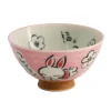 Bol à riz Kawaii lapin rose 300ml Tokyo Design