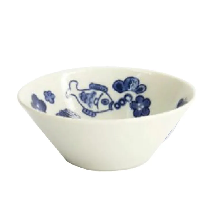 Bol à riz Neko Maruke bleu
