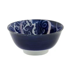 Bol en porcelaine 500 mL bleu Japonism Carp Tokyo Design