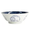 Bol ramen porcelaine 1L blanc Neko cat Tokyo Design