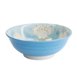Bol ramen porcelaine 1,1L bleu Sakura Tokyo Design