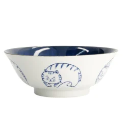 Bol ramen porcelaine 1L blanc Neko cat Tokyo Design