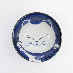 Bol tayo porcelaine blanc 500ml Neko cat Kawaii Tokyo Design