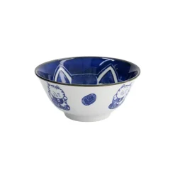 Bol tayo porcelaine bleu 500ml Neko cat Kawaii Tokyo Design