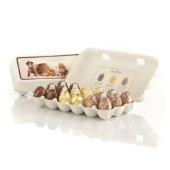 Boîte de 18 oeufs en chocolat assortis Café Tasse