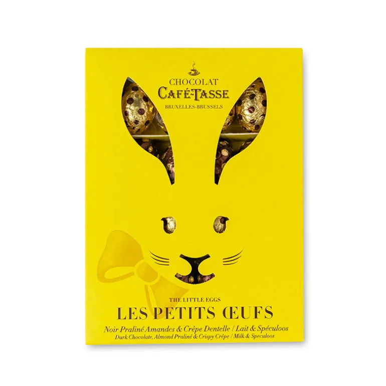Boîte de 16 œufs en chocolat assortis Café Tasse