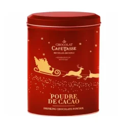 Boîte en métal cacao en poudre Noël
