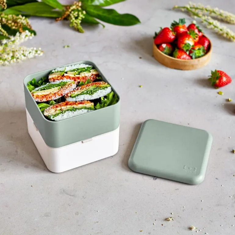 Boîte repas MB Square natural vert