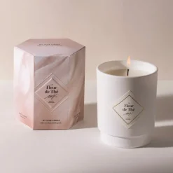 Bougie bijou fleur de thé