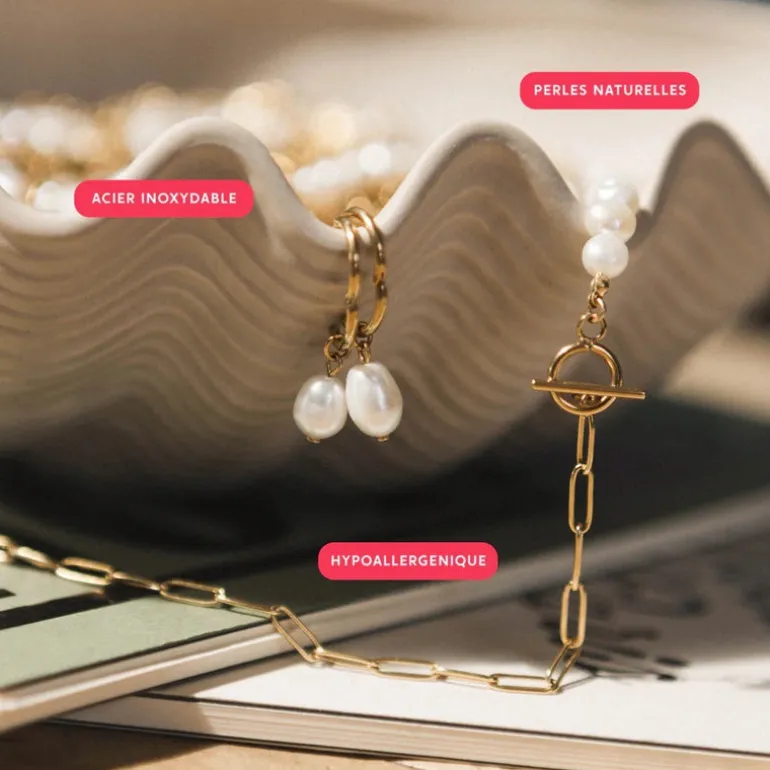 Bougie bijou perle rare collier