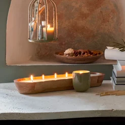 Bougie parfumée en bois Paola