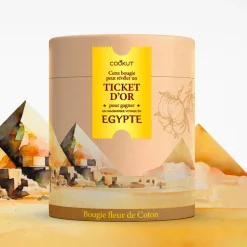 Bougie ticket d'or coton 655g