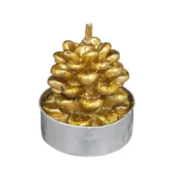 6 bougies chauffe-plat pomme de pin