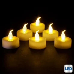 6 bougies LED type Chauffe plat