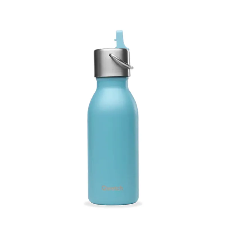 Bouteille isotherme 350 mL bleue Kids Qwetch