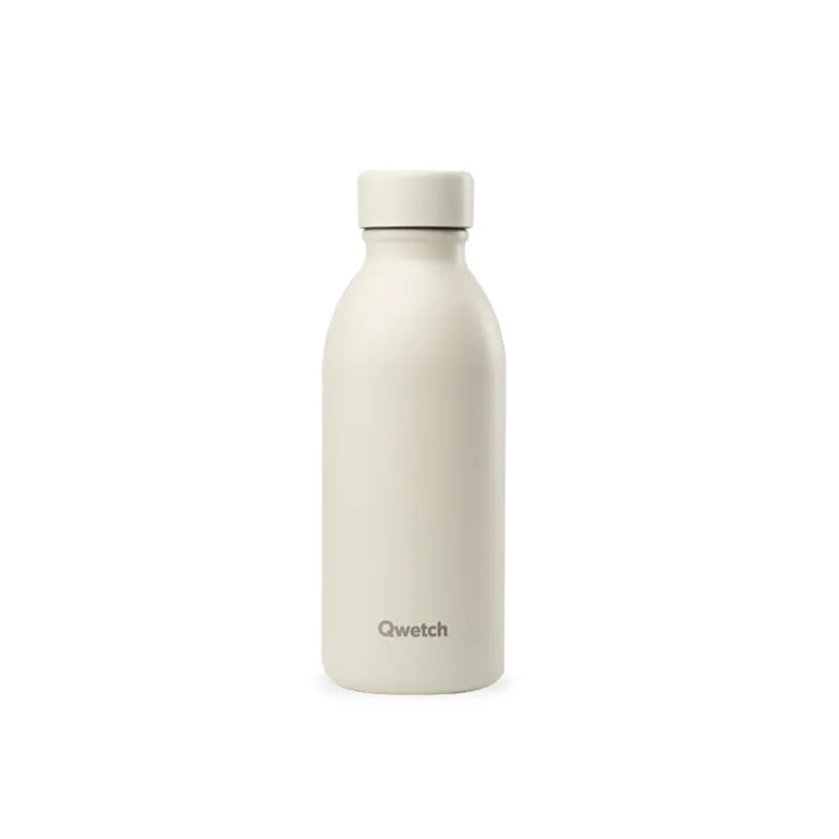 Bouteille isotherme en inox 500ml sable Icon Qwetch