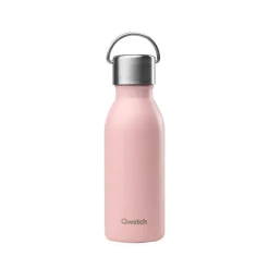 Bouteille isotherme en inox 350ml rose Active Qwetch