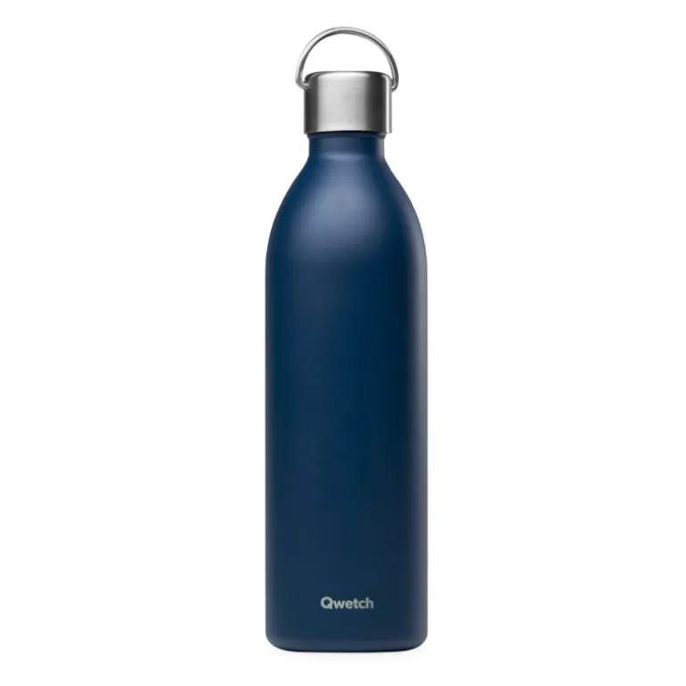 Bouteille isotherme en inox 1L marine Active Qwetch