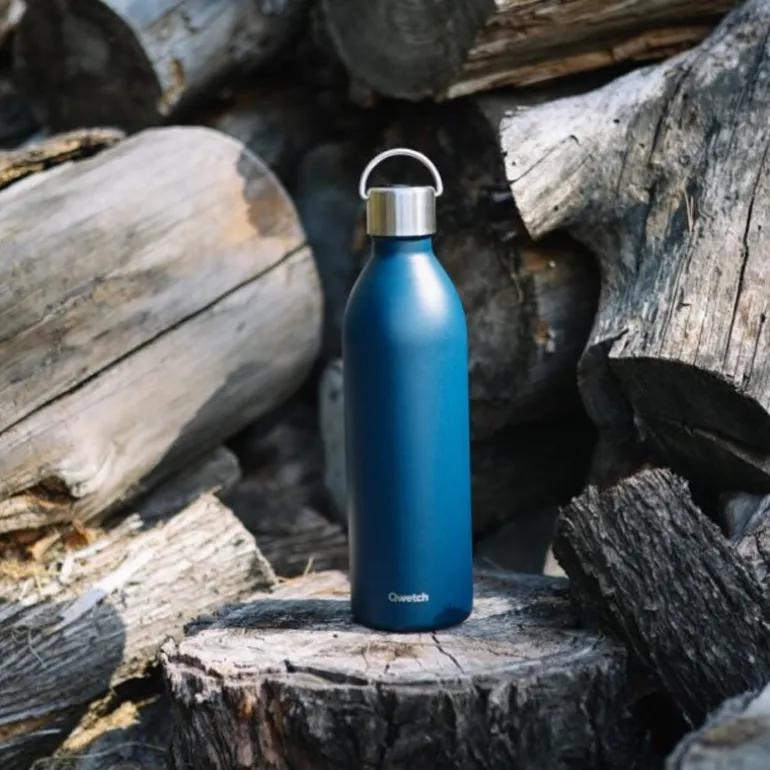 Bouteille isotherme en inox 1L marine Active Qwetch