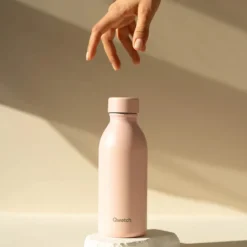 Bouteille isotherme en inox 500ml rose Icon Qwetch