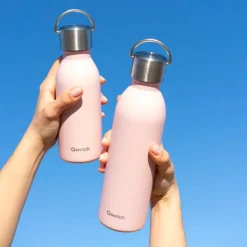 Bouteille isotherme en inox 350ml rose Active Qwetch