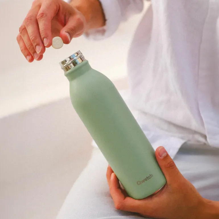 Bouteille isotherme en inox 1L tilleul Active Qwetch