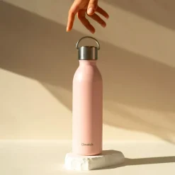 Bouteille isotherme en inox 600ml rose Active Qwetch