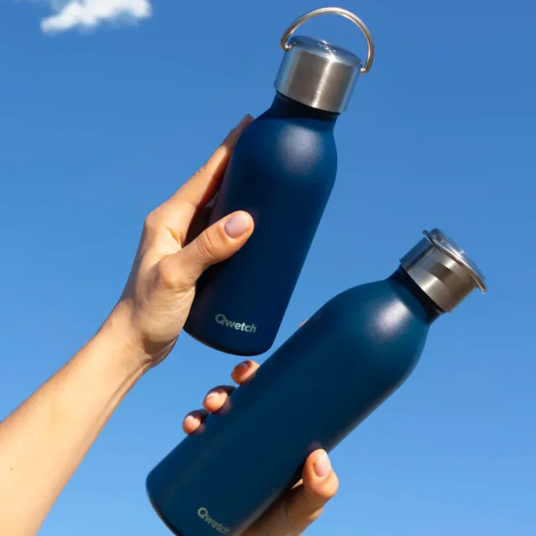 Bouteille isotherme en inox 350ml marine Active Qwetch
