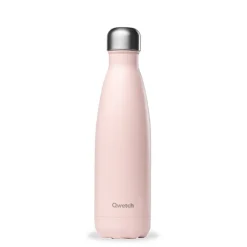Bouteille isotherme rose 500 mL Qwetch